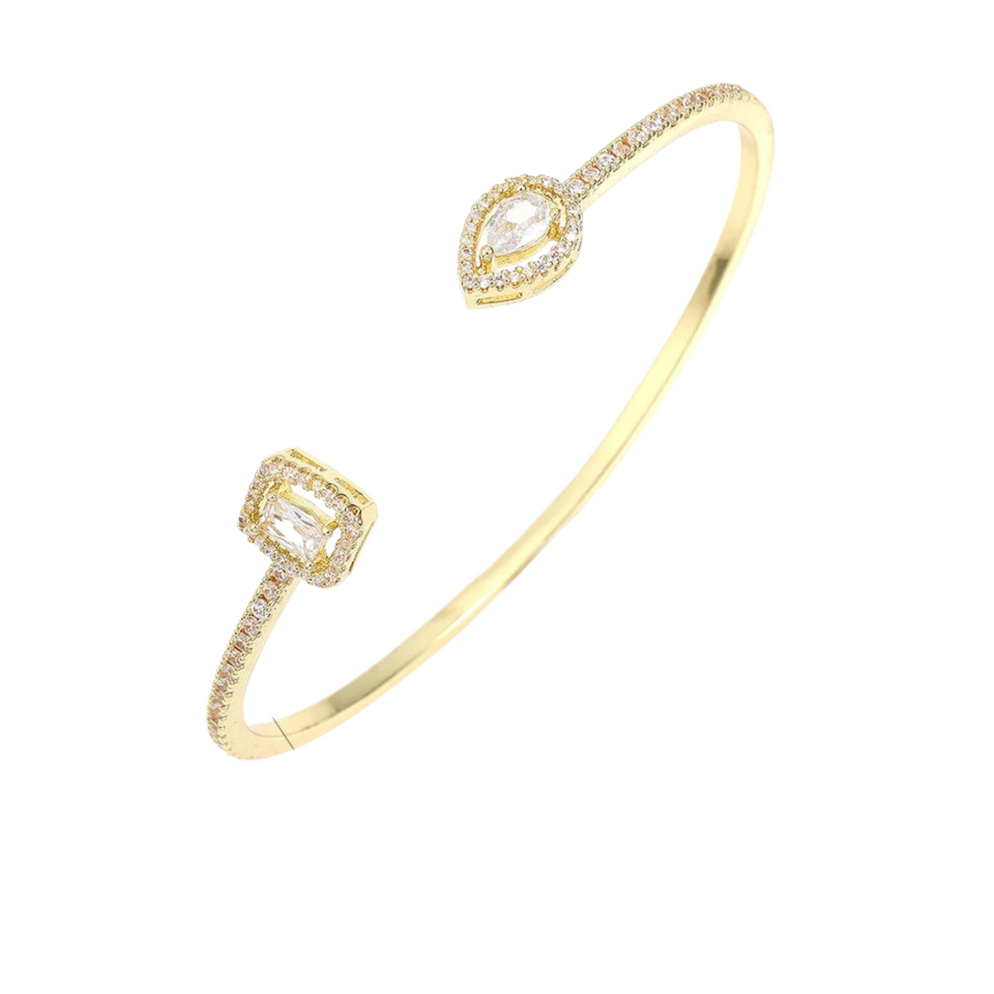 Eleganter Armreif mit funkelnden Zirkonia-Steinen