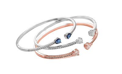 Eleganter Armreif mit funkelnden Zirkonia-Steinen