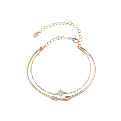 Elegantes Armband aus 925er Silber mit Unendlichkeits-Symbol