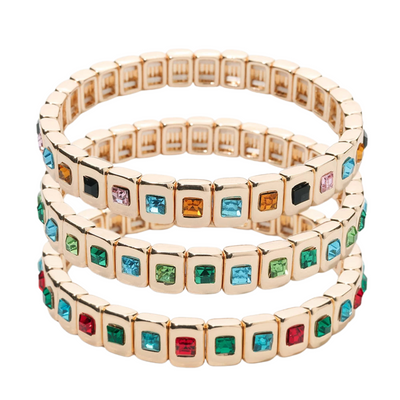 Eleganz trifft auf modernen Stil – Elastischer Armreif mit Zirkonia