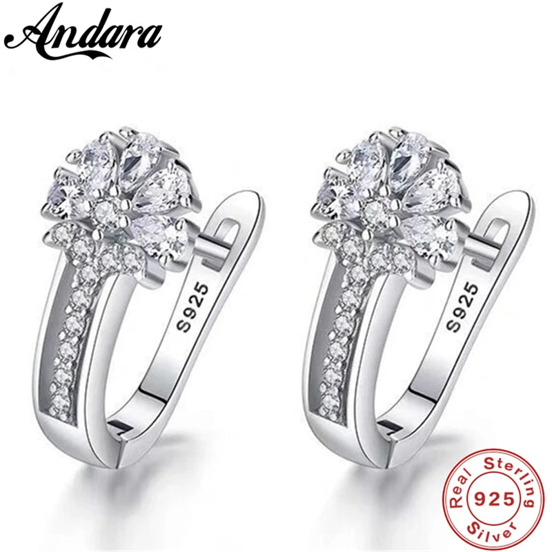 Blütenzauber 925 Silber-Ohrringe