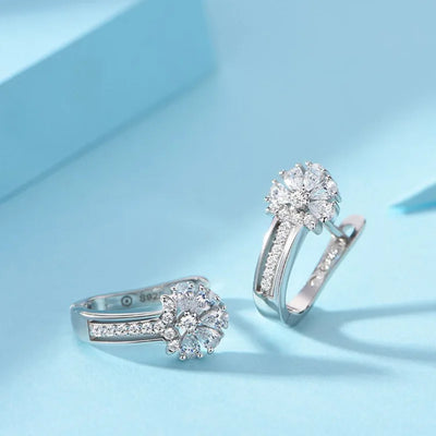 Blütenzauber 925 Silber-Ohrringe