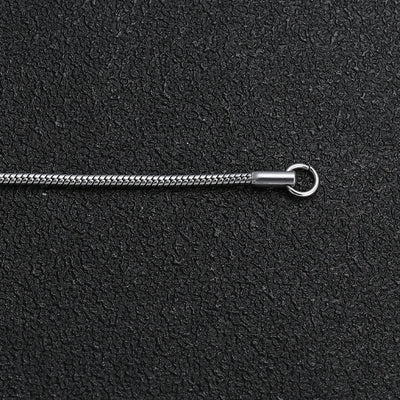 Minimalistisches Edelstahlarmband mit Schlangenkette