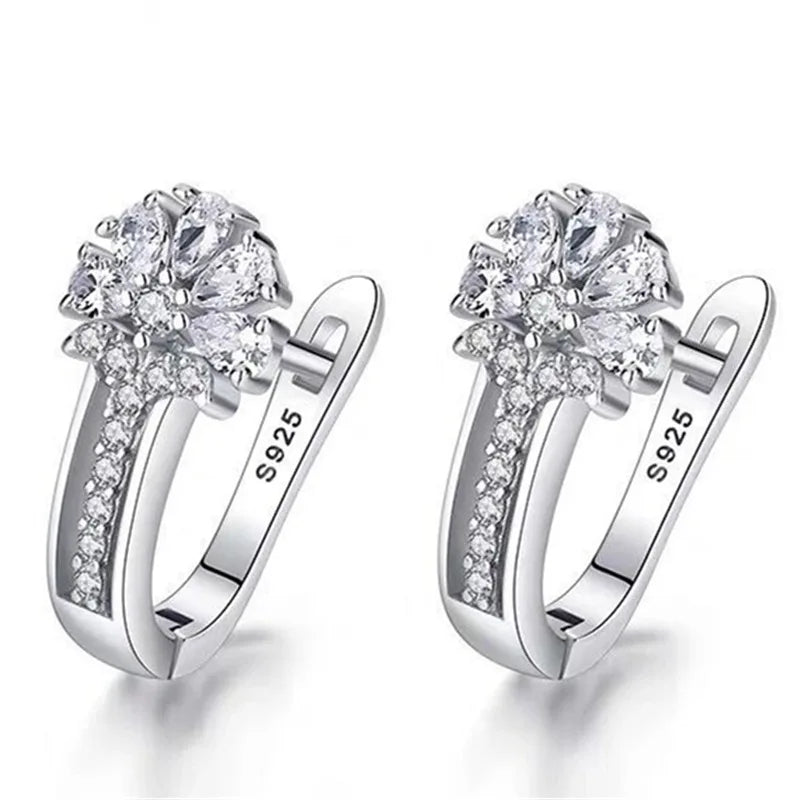 Blütenzauber 925 Silber-Ohrringe