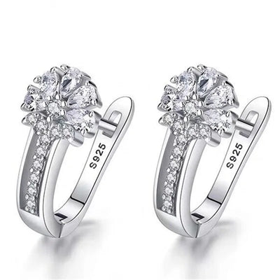 Blütenzauber 925 Silber-Ohrringe