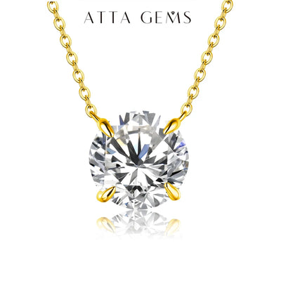 Golden Brilliance – Solitäranhänger mit Zirkonia