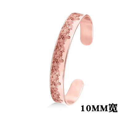 Minimalistisches Edelstahl-Manschettenarmband