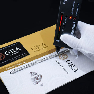 Royal Luxe – Moissanit Tennis-Kette