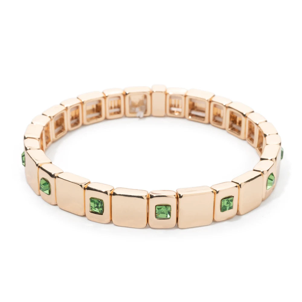 Eleganz trifft auf modernen Stil – Elastischer Armreif mit Zirkonia