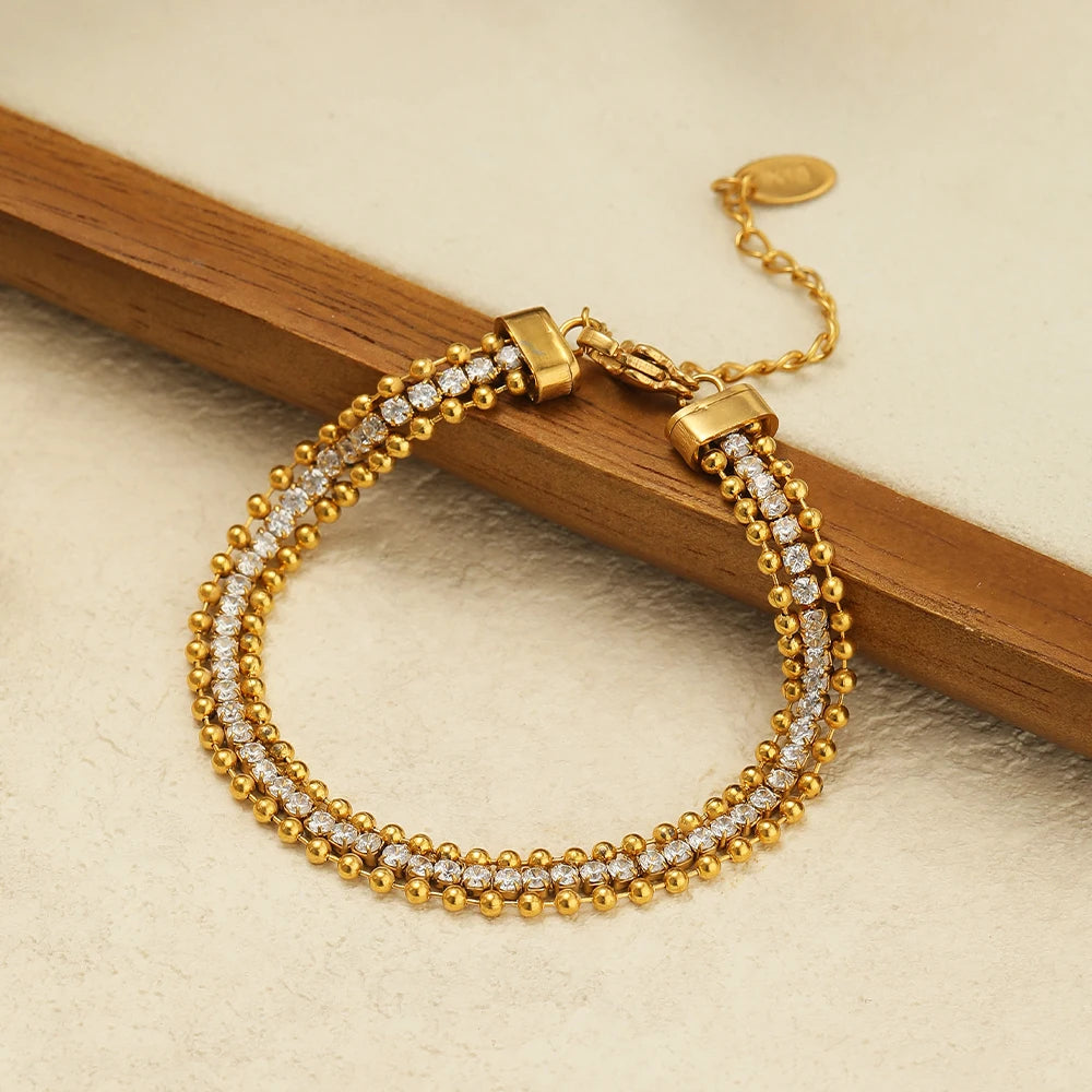 Radiant Charm – Elegantes Armband mit Glaskristallen