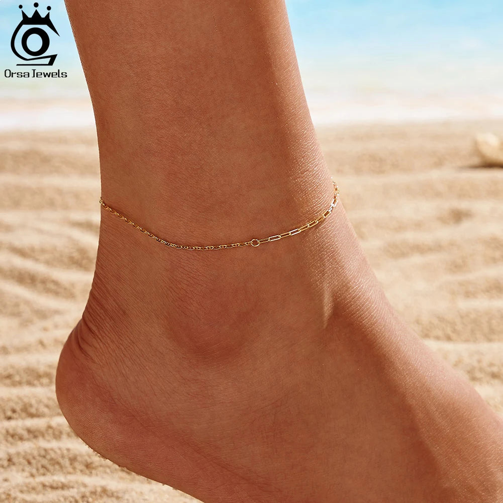 Elegante Silber-Fußkette für Damen – Perfekt für jeden Anlass