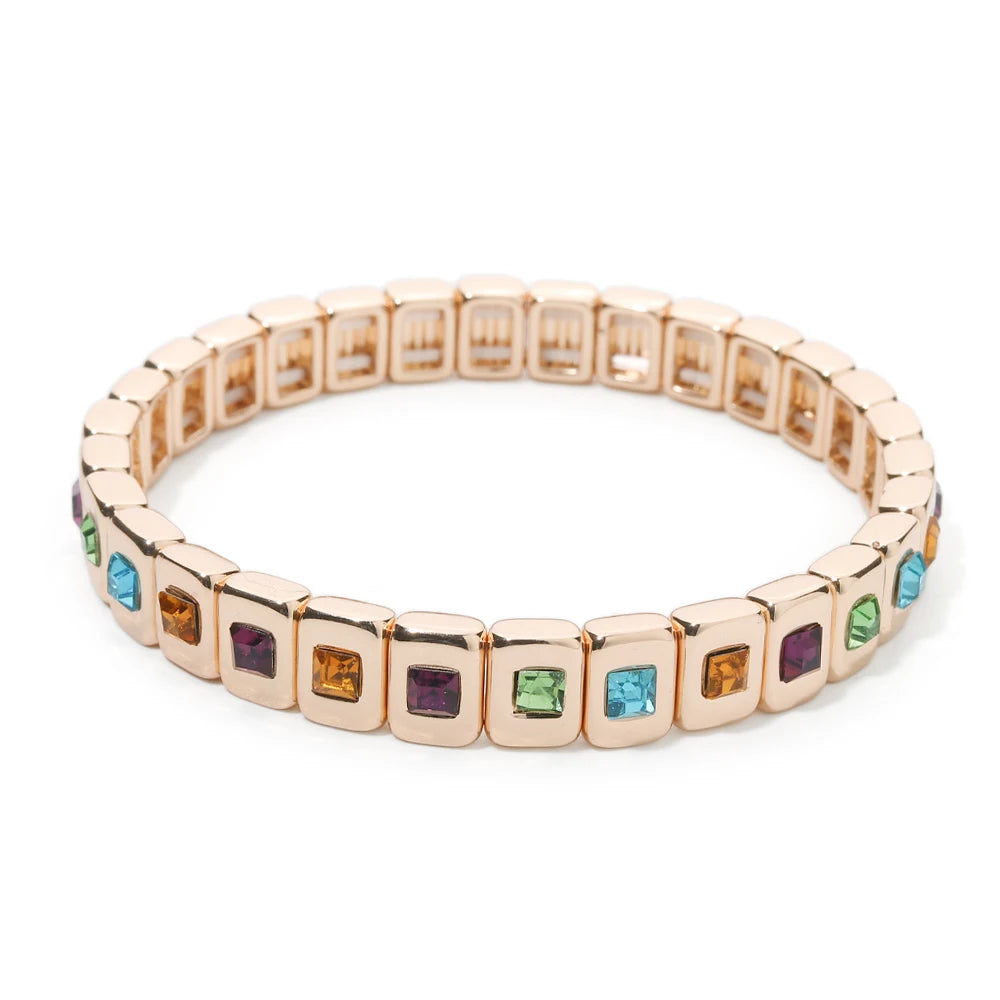 Eleganz trifft auf modernen Stil – Elastischer Armreif mit Zirkonia