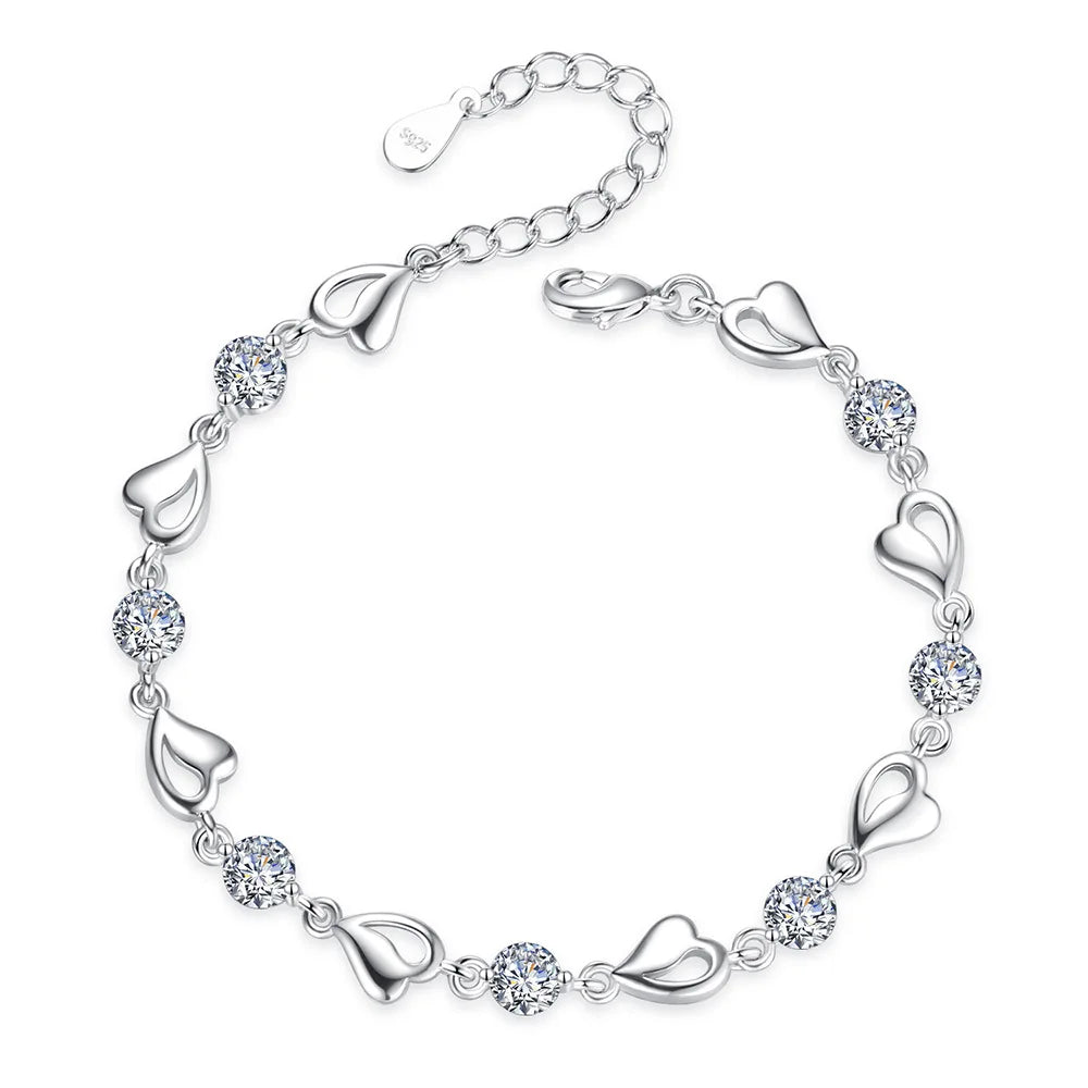 Zeitlose Eleganz: 925er Silber-Armband mit Zirkonia
