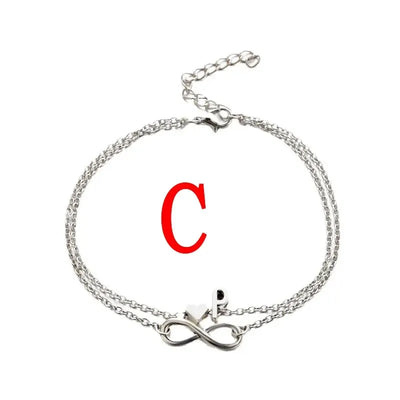 26 Letters Fashion Cross Charm Chain Initials Anklets for Women Sandals Pulsera Tobilleras Letter Pendant Anklet Bracelet Foot