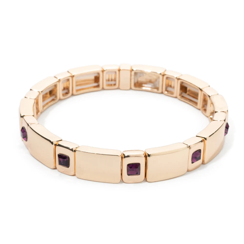 Eleganz trifft auf modernen Stil – Elastischer Armreif mit Zirkonia