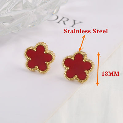 Mystische Blüten Ohrringe – Schwarzglanz-Edition