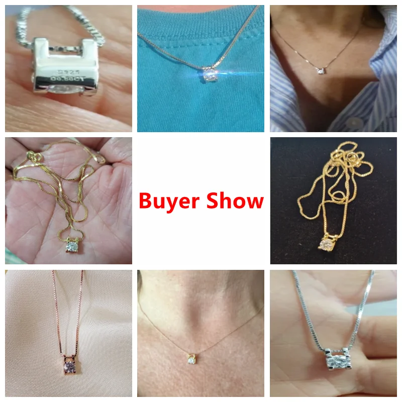 Golden Radiance Moissanite-Halskette