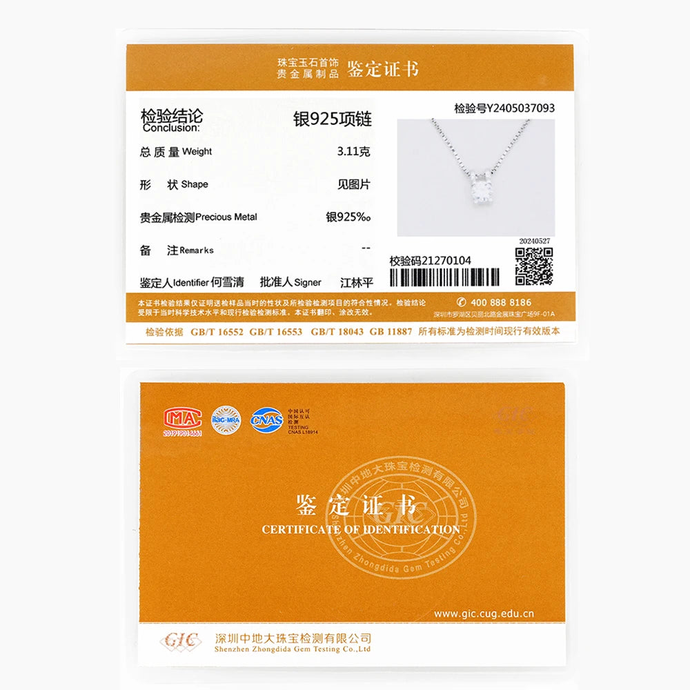 Golden Radiance Moissanite-Halskette