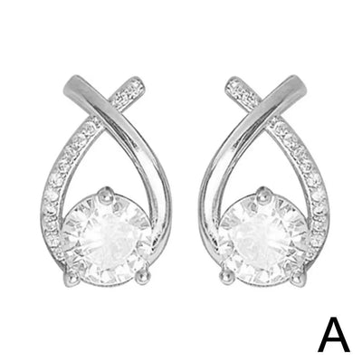 Golden Elegance Kristall-Ohrringe