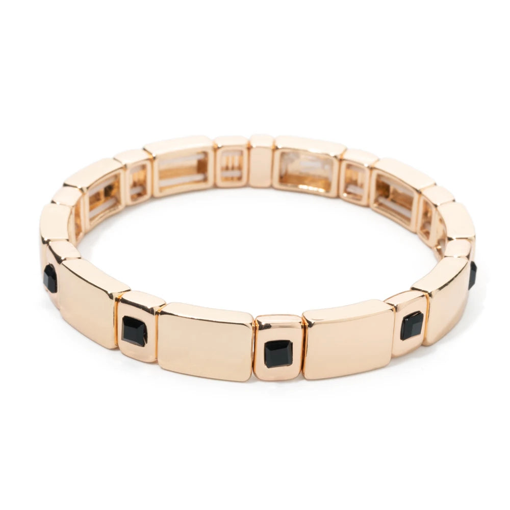 Eleganz trifft auf modernen Stil – Elastischer Armreif mit Zirkonia