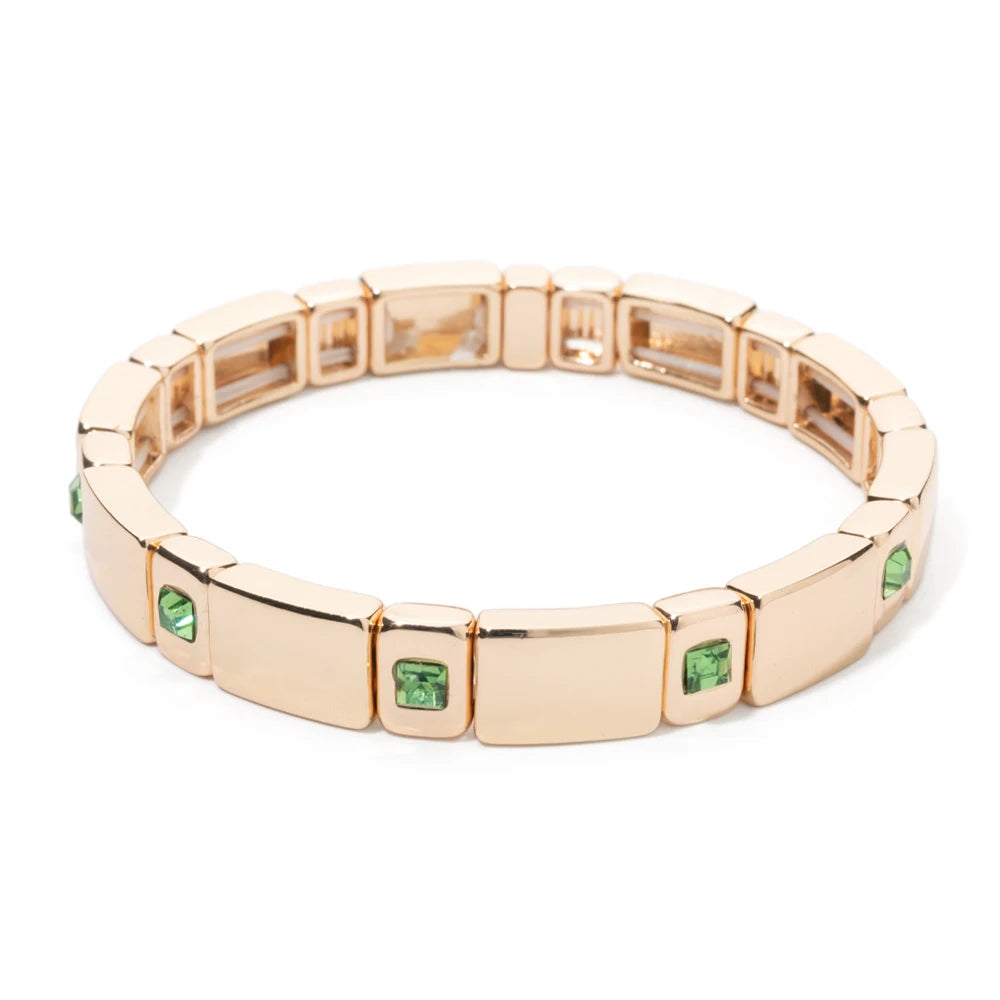 Eleganz trifft auf modernen Stil – Elastischer Armreif mit Zirkonia