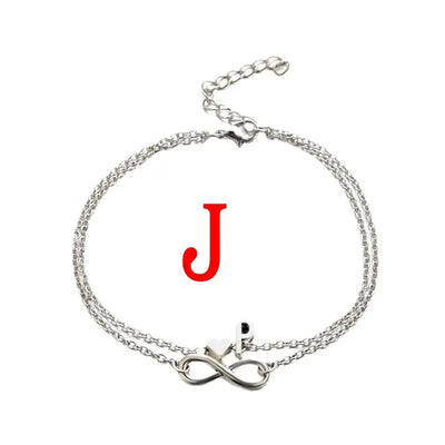 26 Letters Fashion Cross Charm Chain Initials Anklets for Women Sandals Pulsera Tobilleras Letter Pendant Anklet Bracelet Foot