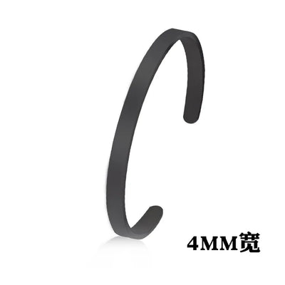 Minimalistisches Edelstahl-Manschettenarmband