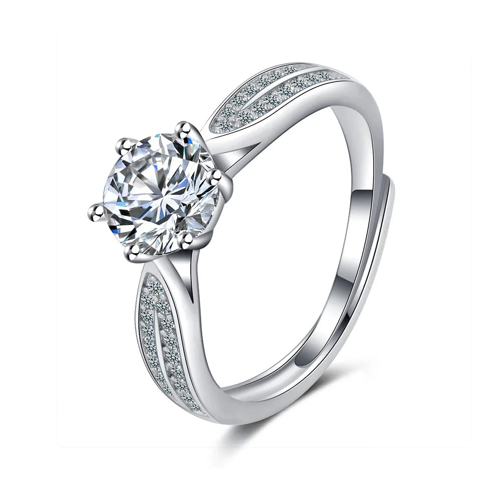 925 Sterling Silber Verlobungsring – Funkelnde Eleganz für besondere Momente