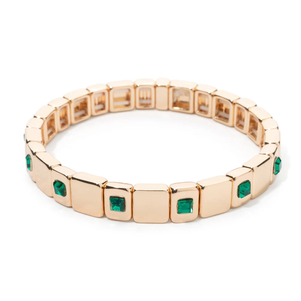 Eleganz trifft auf modernen Stil – Elastischer Armreif mit Zirkonia