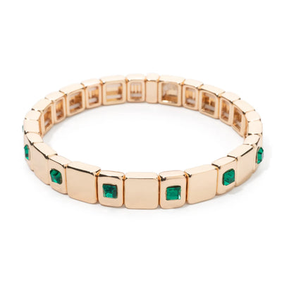 Eleganz trifft auf modernen Stil – Elastischer Armreif mit Zirkonia