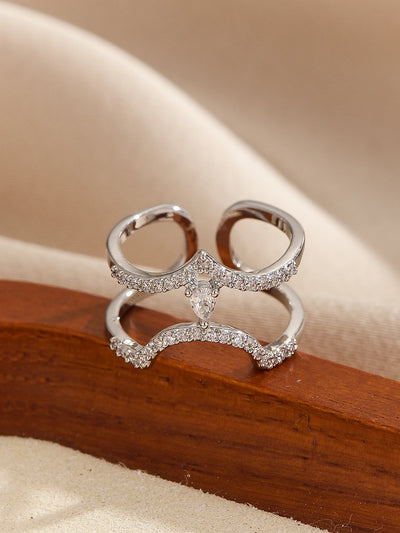 Eleganter Verstellbarer Damenring – Romantisches Design für stilvolle Akzente
