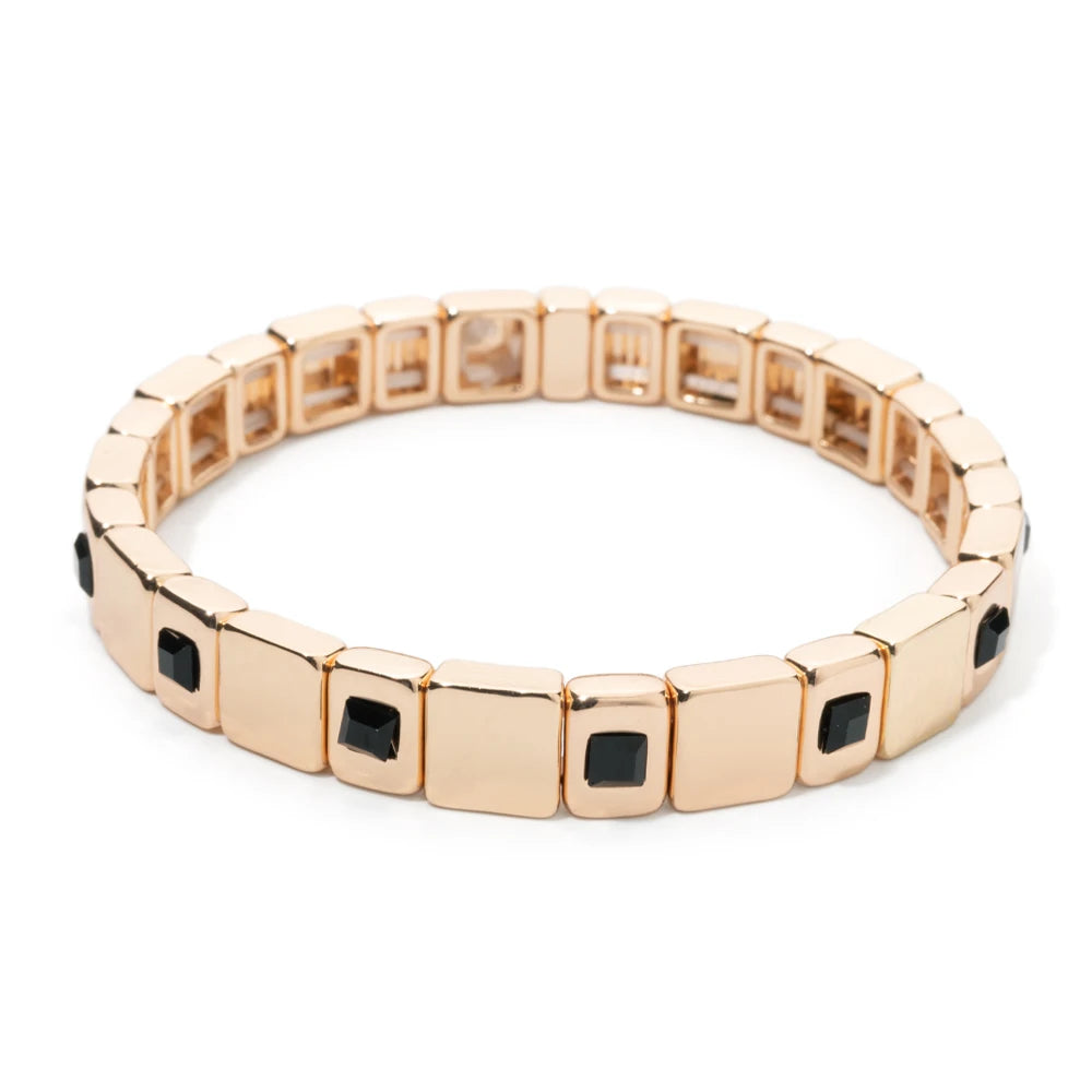 Eleganz trifft auf modernen Stil – Elastischer Armreif mit Zirkonia