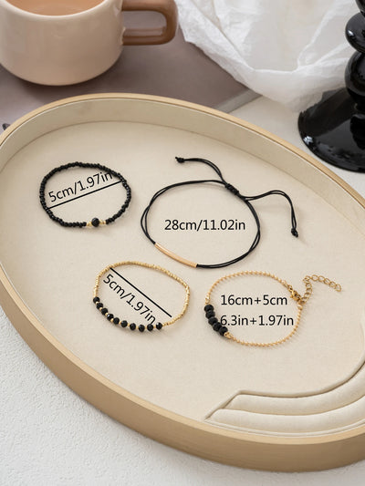 Elegantes Armband mit Naturstein und Rocailles