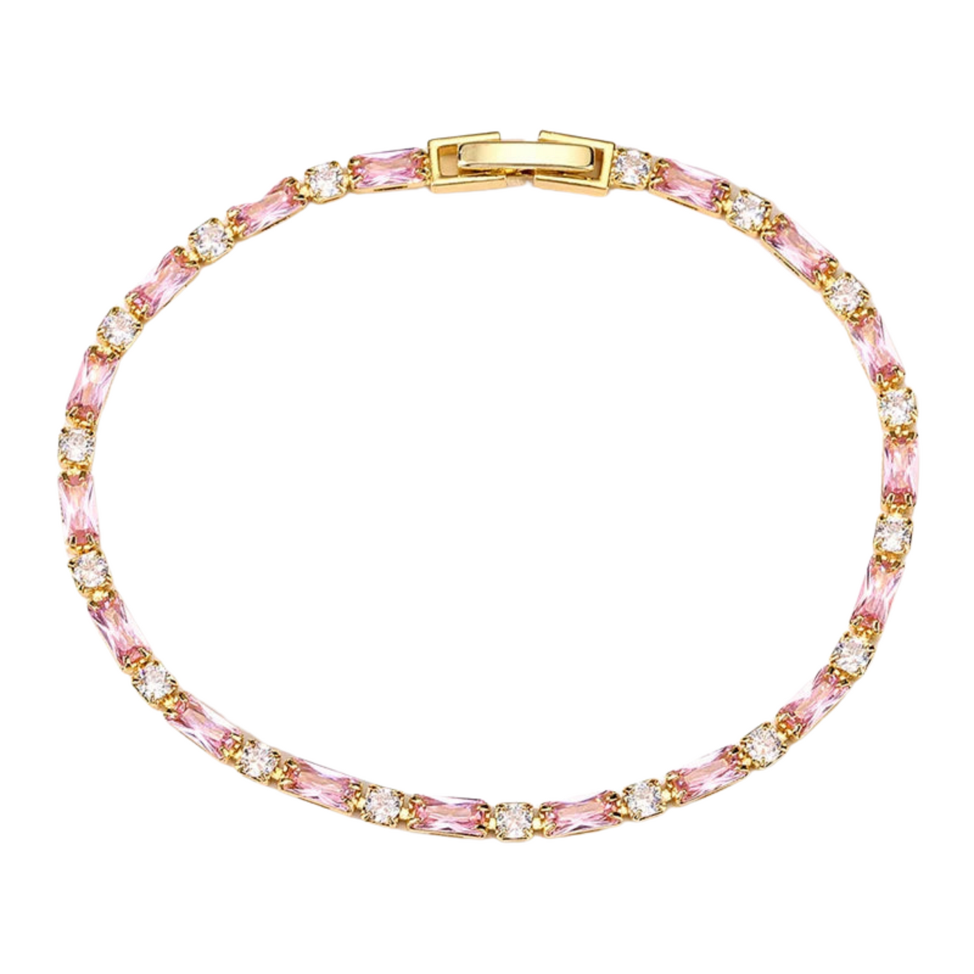 Tennisarmband mit funkelnden Zirkonia-Steinen