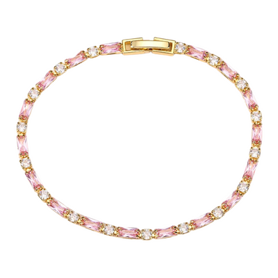 Tennisarmband mit funkelnden Zirkonia-Steinen