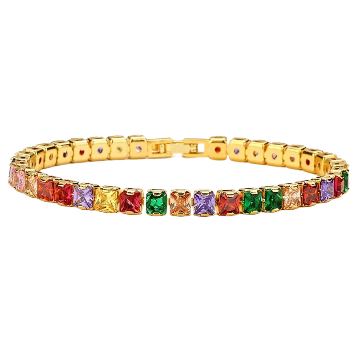 Tennisarmband mit funkelnden Zirkonia-Steinen