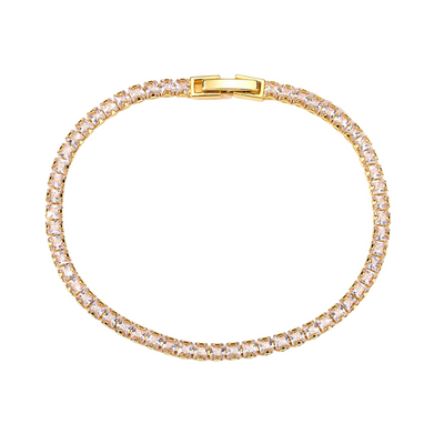 Tennisarmband mit funkelnden Zirkonia-Steinen