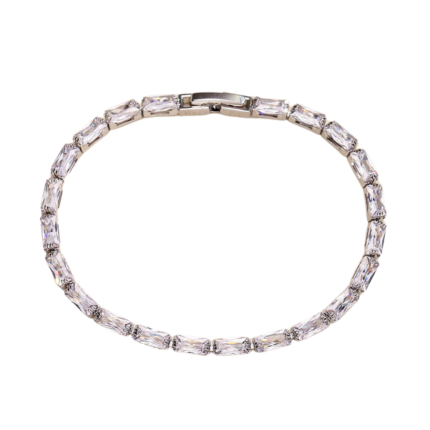 Tennisarmband mit funkelnden Zirkonia-Steinen