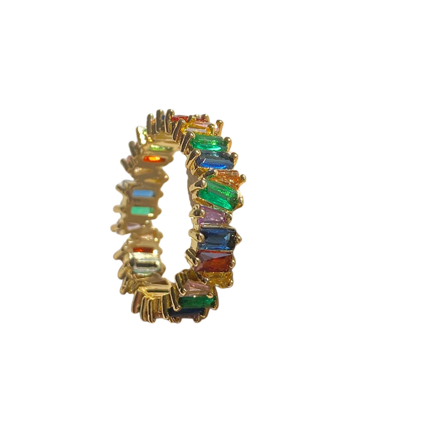 Luxuriöser Eternity-Ring mit Kristallbesatz