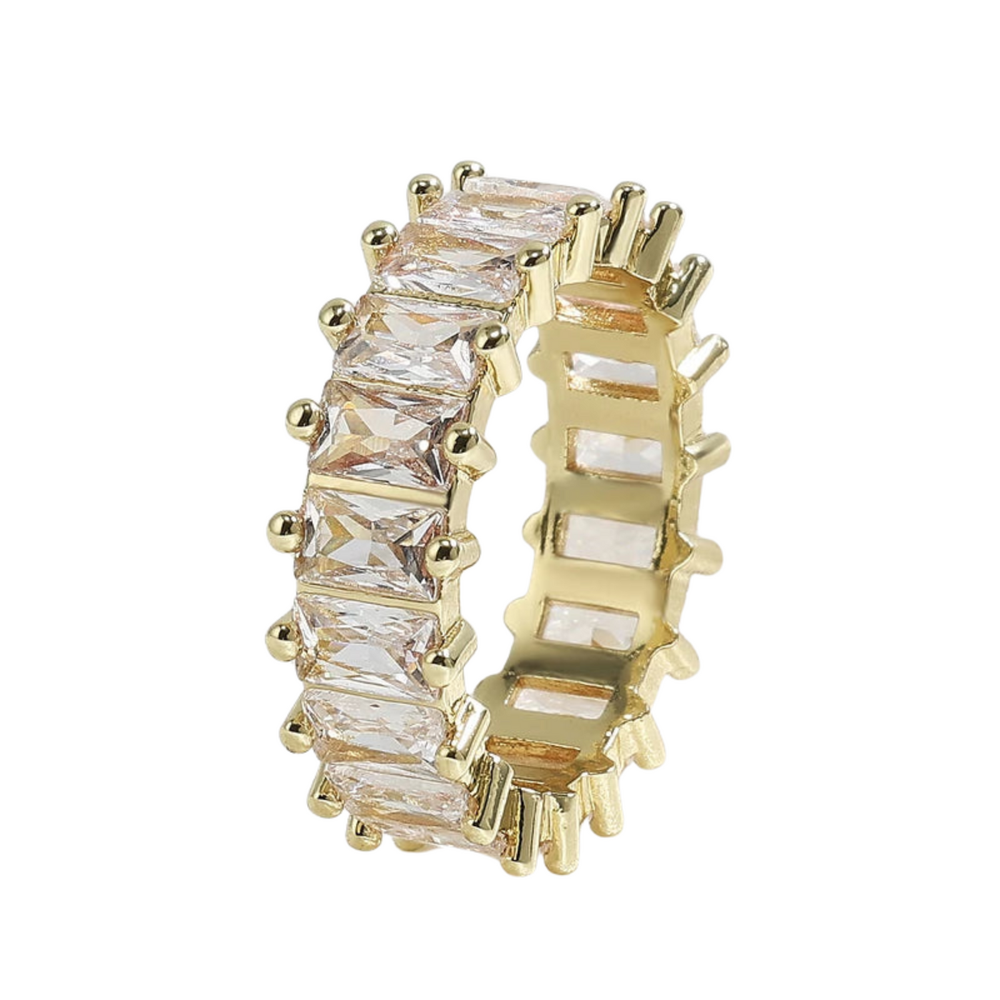 Luxuriöser Eternity-Ring mit Kristallbesatz